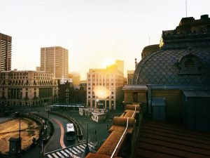 City of Pretoria, South Africa at sunset