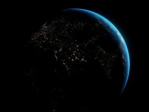 dark earth from space