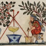 Physician-preparing-an-elixir-folio-from-a-manuscript-of-the-De-Materia-Medica-by-Dioscorides-ca.-40–90-AD.-1200×743